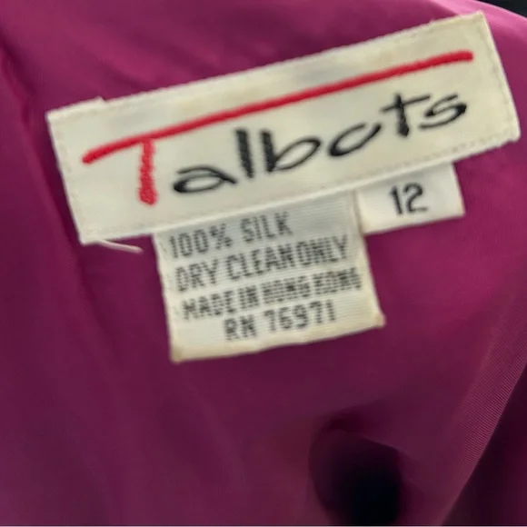 Talbots Floral Silk Blazer - Picture 4 of 7